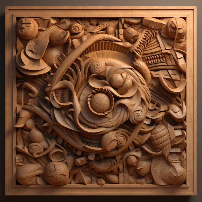 نموذج ثلاثي الأبعاد لآلة CNC 3D Art 